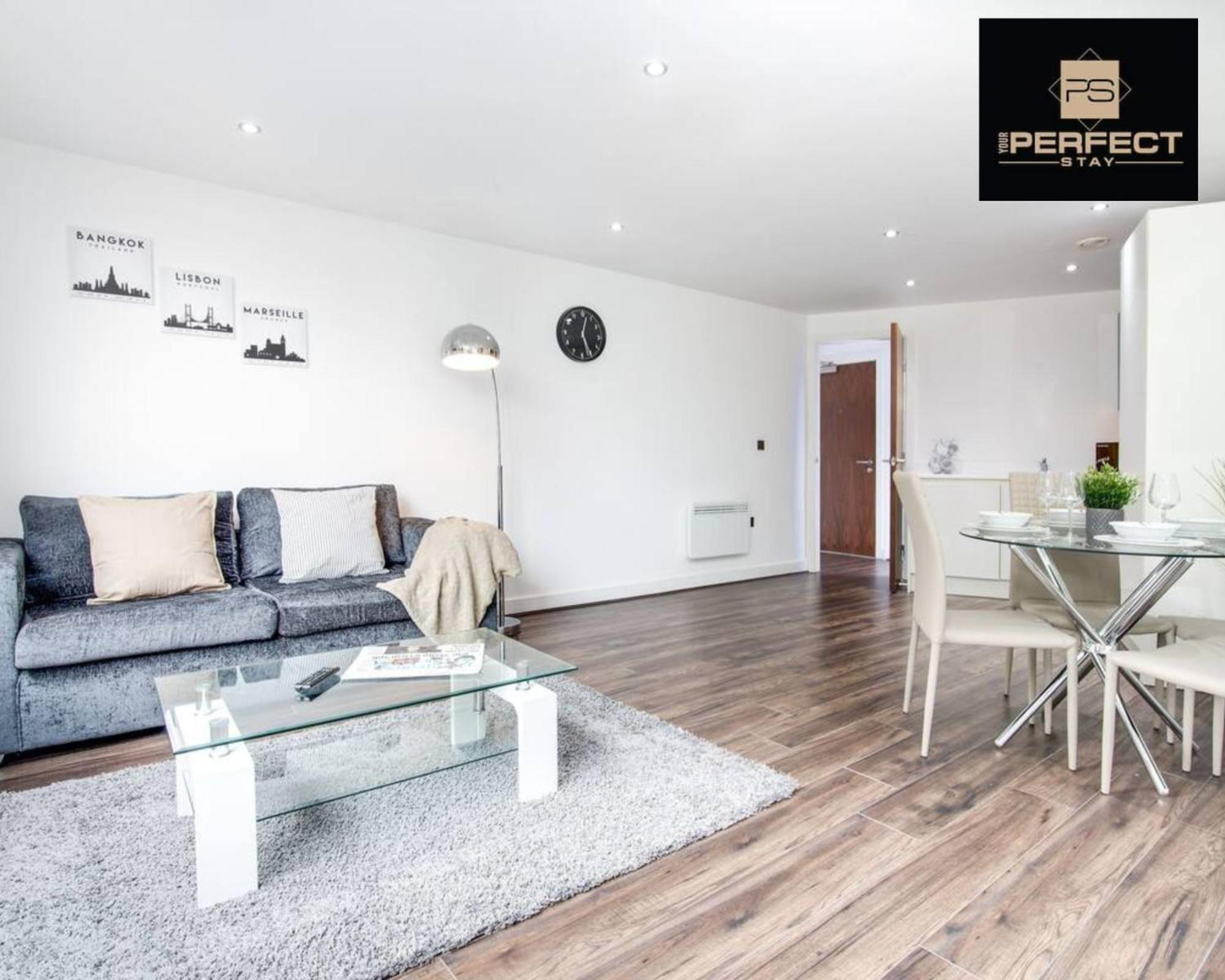 Luxe Modern Apartment By Your Perfect Stay Short Lets Бирмингем Экстерьер фото